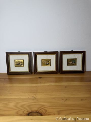 3 tablouri in miniatura cu rate