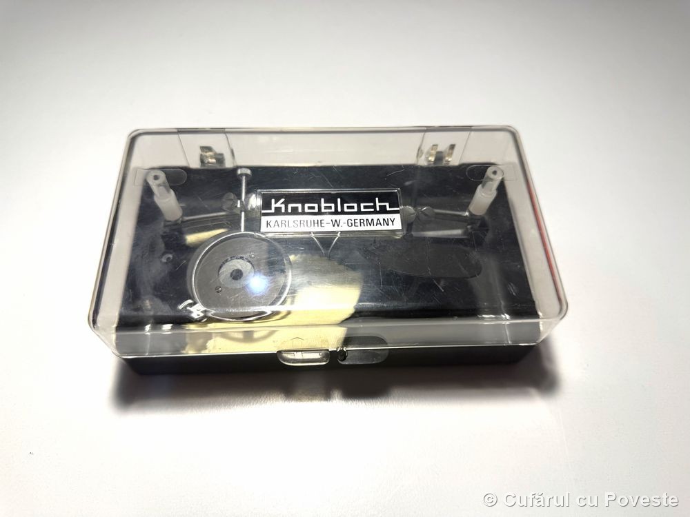Set ochelari de tragere Knobloch Precision, Germania, accesorii vintage